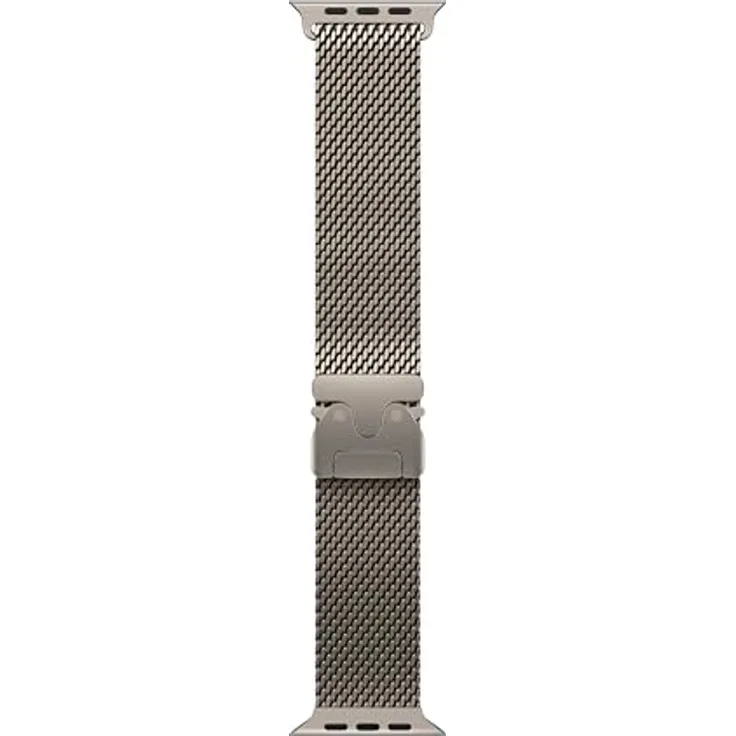 Apple Watch Band - Milanaise Armband - Titan-Geflecht in Raumfahrt-Qualität - 49 mm - Natur - Small