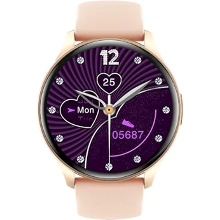 Trevi T-FIT 235A Smartwatch, 1,43 Zoll AMOLED Display, kabellose Anruffunktion, Training und Wellness Kontrolle, Schlafüberwachung, IP67, Gold – Bild 2
