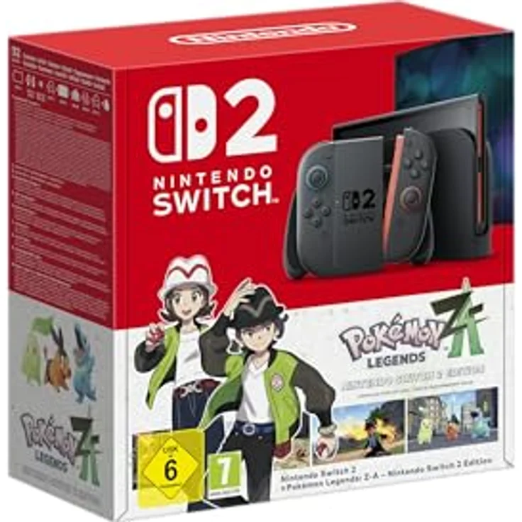 NINTENDO Switch 2 Bundle mit Pokémon-Legenden: Z-A, Konsole mit 7,9 Zoll 1080p HDR-Bildschirm, 256 GB Speicher – Bild 1