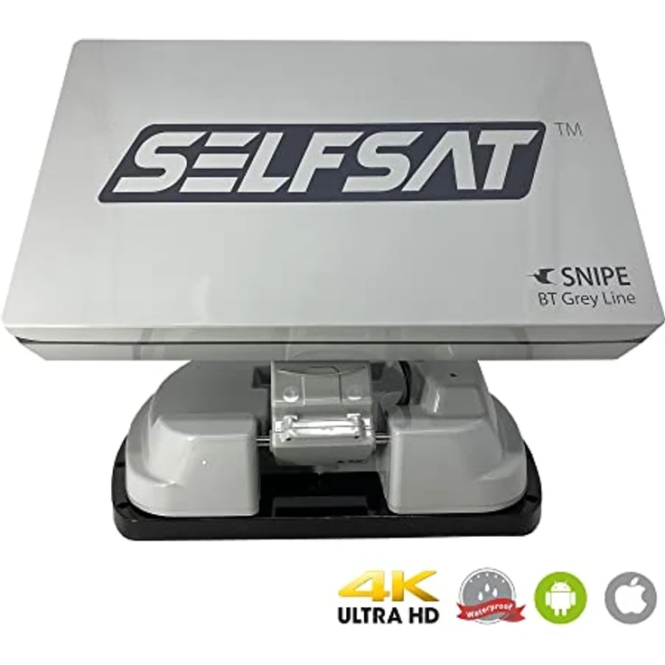Selfsat Selfsat SNIPE BT Grey Line Single, automatische Camping Antenne mit iOS/Android Steuerung, 10 vorprogrammierte Satelliten, ultra wasserdicht – Bild 6