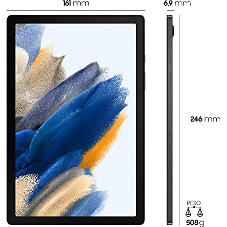 Samsung Galaxy Tab A8 Tablet Android 25,6 cm (10,5 Zoll) Wi-Fi RAM 4 GB 128 GB / 11 Grau [Italienische Version] 2022 – Bild 2