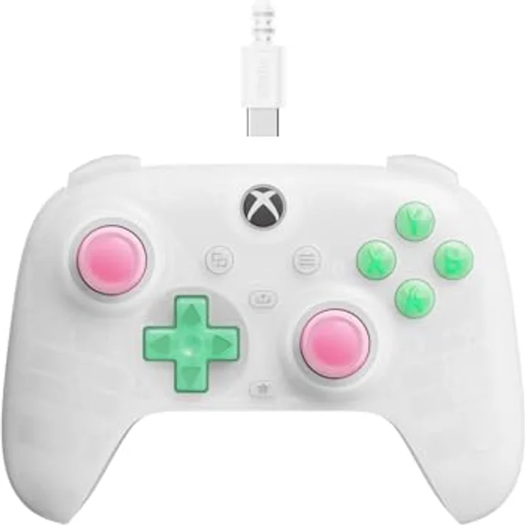 8bitdo Ultimate Mini Wired Xbox Pad Clear White, Gaming Controller für Xbox Series S, ergonomisch, kabelgebunden – Bild 1