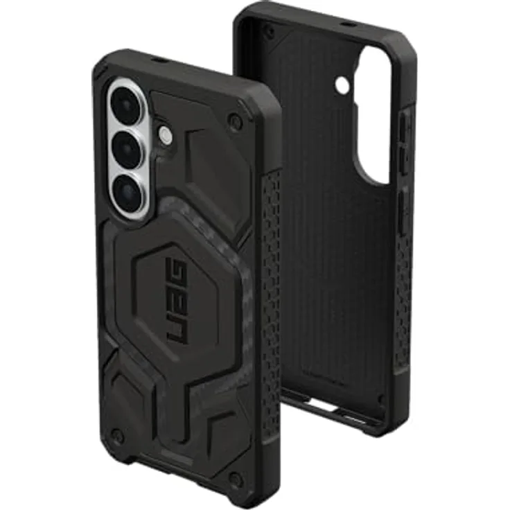 URBAN ARMOR GEAR Monarch Pro Case Samsung Galaxy S26 Hülle, 6m Fallschutz nach Militärstandard, Magnetring, Wireless Charging kompatibel, Carbon Fiber