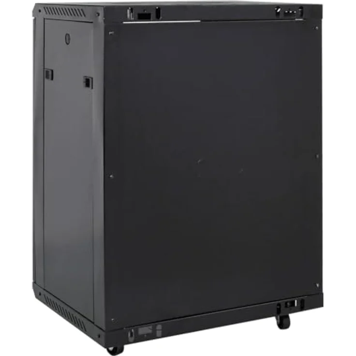 vidaXL 15U Netzwerkschrank 19" IP20 Schwarz, abschließbarer Serverschrank aus kaltgewalztem Stahl, 53x40x80 cm – Bild 5