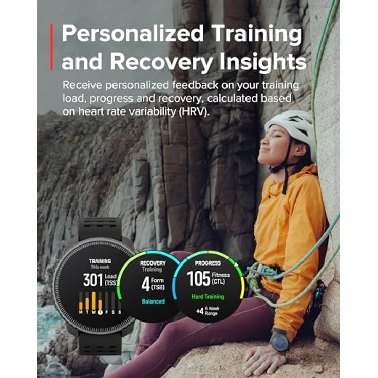 Suunto Vertical Smartwatch (1,4 Zoll) mit bester Akkulaufzeit, Schwarz – Bild 4