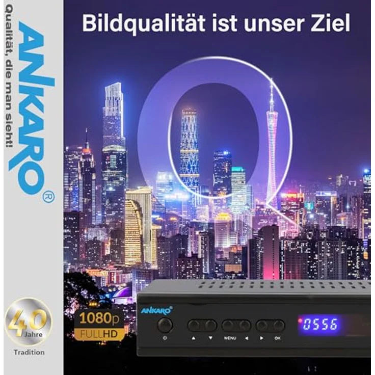 Ankaro DSR 2100 Plus HD HDTV digitaler Satelliten-Receiver HDTV, DVB-S/S2, HDMI, EPG, schwarz – Bild 5