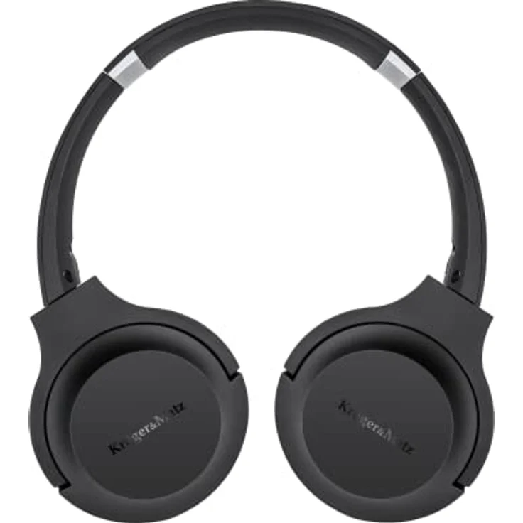 Krüger&Matz Wave 2, Drahtlose Kopfhörer mit integriertem Mikrofon, Steuerknöpfen und Micro-SD-Kartenslot, KM0629, schwarz – Bild 4