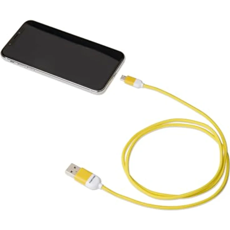 Celly PT-MC001-5Y Micro-USB Kabel, 1.5m, gelb, USB 2.0, 2.4A für mobile Geräte – Bild 3