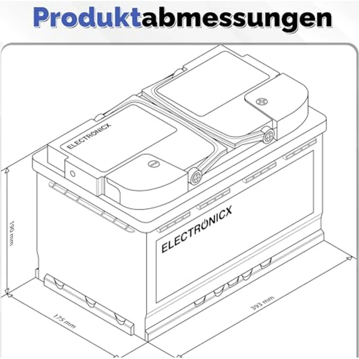 Electronicx AGM-Batterie Caravan Edition V2, 140 Ah 12 V für Wohnmobile und Boote, wartungsfrei und langlebig – Bild 8