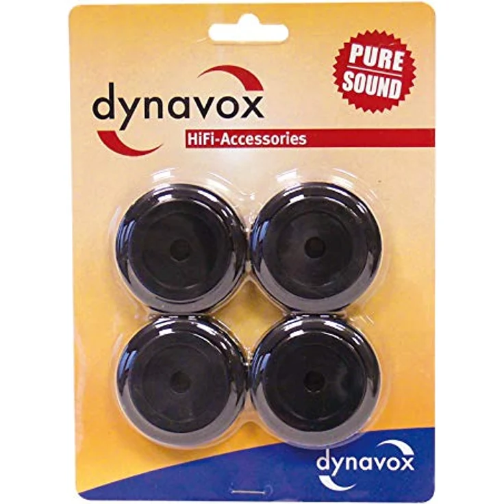 Dynavox 206383 Aluminium-Füsse für HiFi-Geräte (4er Set) schwarz – Bild 4