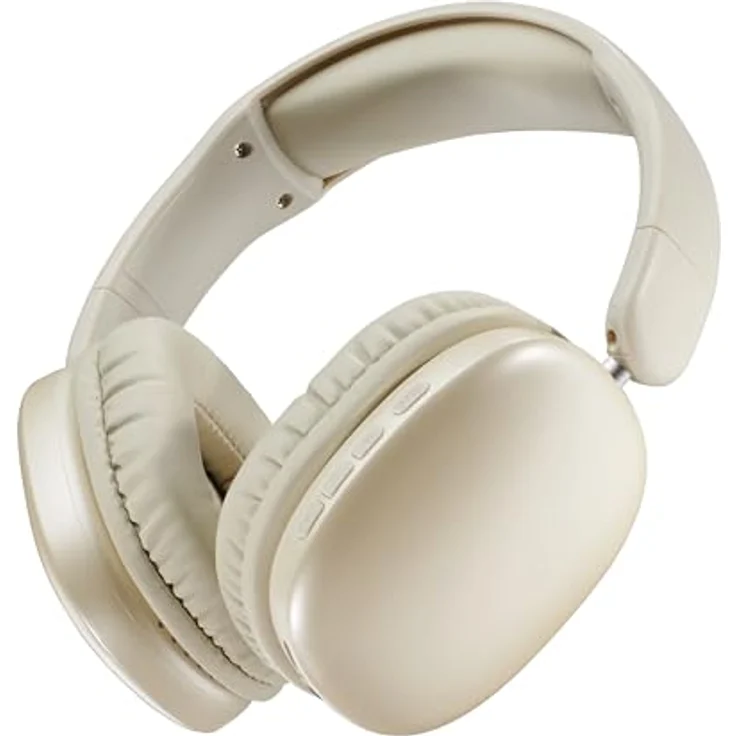 Music Sound MAXI3, Kabellose Over-Ear-Kopfhörer mit Aktiver Geräuschunterdrückung, 35h Akkulaufzeit, USB-C-Aufladung, Weiß – Bild 1