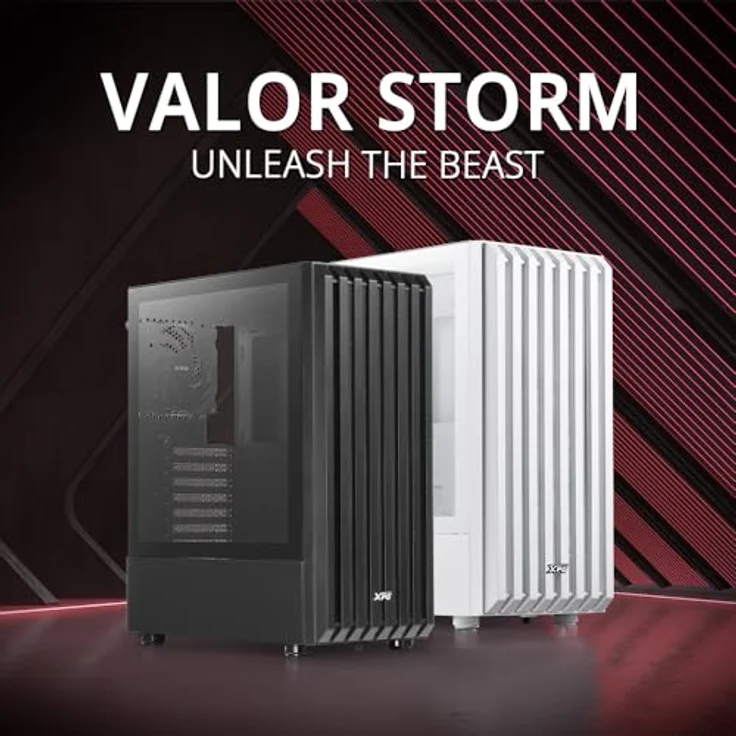 Adata XPG Valor Storm, PC Gehäuse mit gehärteter Glas-Seitenblende, modularer Bauweise und exzellentem Luftstrom, Schwarz – Bild 7