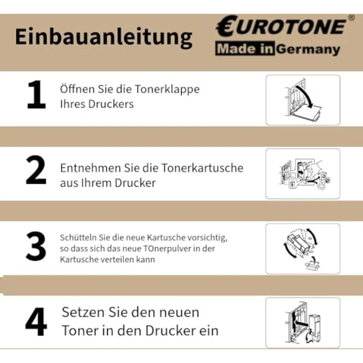 Eurotone Toner TK-5430K, kompatibel für Kyocera Ecosys MA2100, schwarz, 1.250 Seiten, 25% mehr Leistung – Bild 4