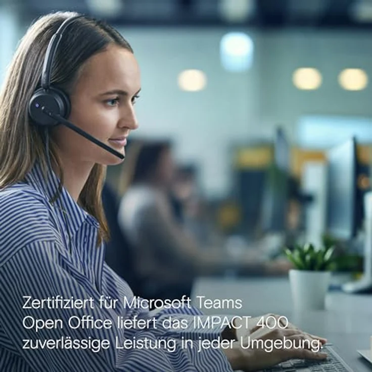 EPOS Impact 400, On-Ear-Headset mit Hybrid-ANC und USB-C/USB-A, Microsoft Teams zertifiziert, schwarz – Bild 5