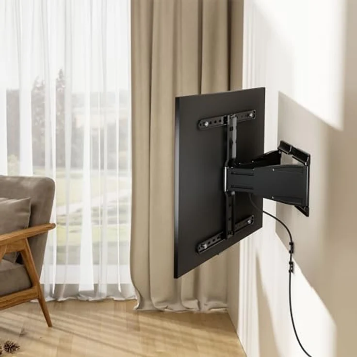 Kruger&Matz KM1307, TV-Wandhalterung für 37-75" bis 50kg, Ultra Slim, VESA-kompatibel, neigbar+3°/-3° – Bild 14