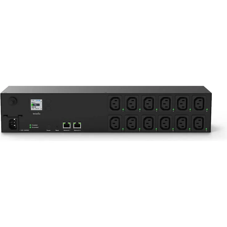 EnGenius ECP212-INT, Managed PC-Netzteil mit 12 AC-Ausgängen, 2U Rack-Kapazität, 200-240V