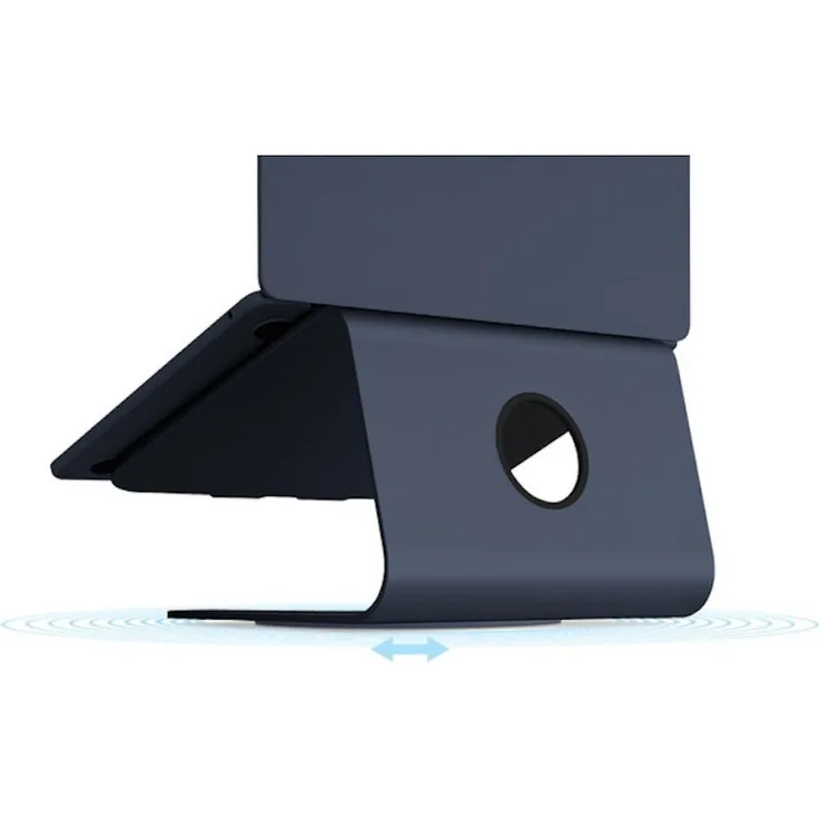 Rain Design mStand 360, Monitor-Halterung mit 360°-Drehfuß aus Aluminium, Mitternachtsblau