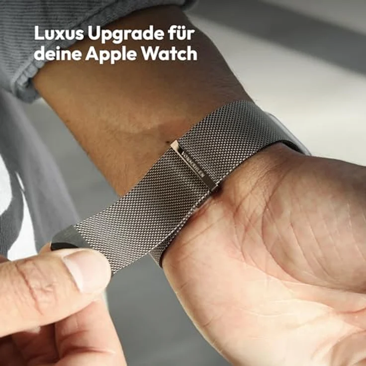 Vonmählen Milanese Loop 2 Armband Watch für Apple Watch, 44/45/46/49 mm, Desert Sand, versandkostenfrei – Bild 5
