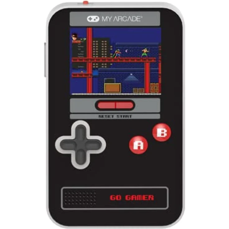 My Arcade GO GAMER CLASSIC, Handheld-Arcade-Konsole mit 300 Spielen, Schwarz/Grün/Rot – Bild 1