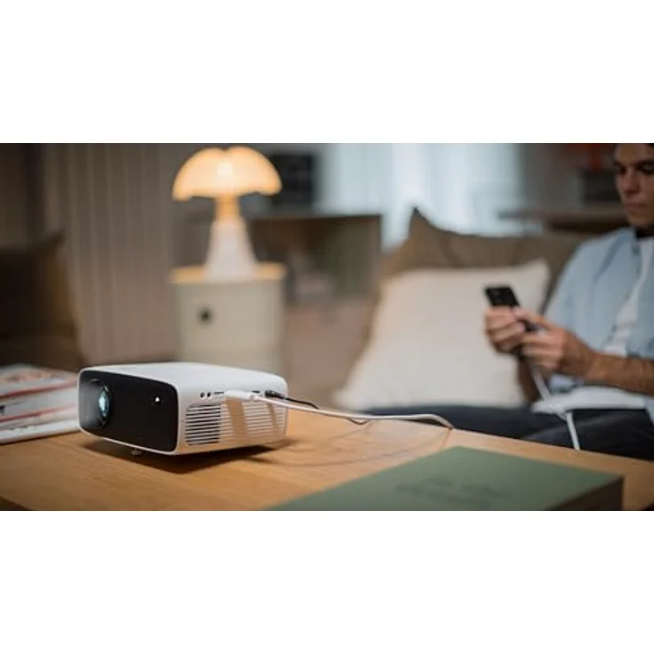 Philips NeoPix 200, Beamer Full HD 1080p, hoher Kontrast, mehrere Bildkorrekturen, mehrere HDMI-Anschlüsse – Bild 2