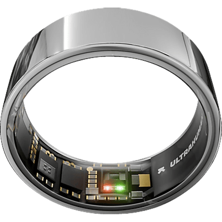 ULTRAHUMAN Ring AIR, Schlaf- und Fitness-Tracker, Smart Ring für Herren und Damen, Größe 7, titanfarbig, mit Herzfrequenzüberwachung und Schlafanalyse