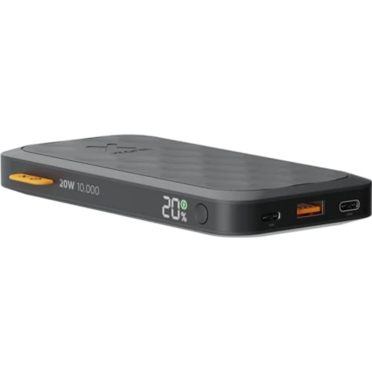 Xtorm Fuel Series 5 20W Powerbank, 10.000mAh, 2 x USB-C / 1 x USB-A, Flugzeugfest, Geeignet für Samsung und iPhone, Midnight Black – Bild 2