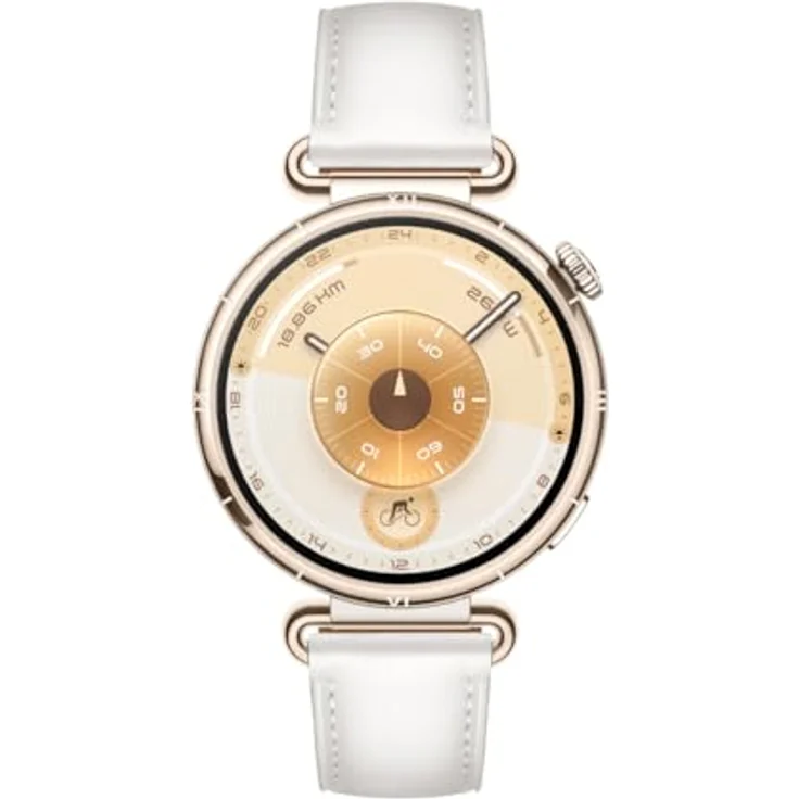 Huawei Watch GT 6, 41mm Smartwatch in Gold mit weißem Armband und integriertem Fitness-Tracking – Bild 3