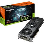 Gigabyte GeForce RTX 5060 Ti Gaming OC 16G Grafikkarte – 16 GB GDDR7, 128 Bit, PCI-E 5.0, 2647 MHz, WINDFORCE Kühlsystem, RGB Beleuchtung, Dual BIOS