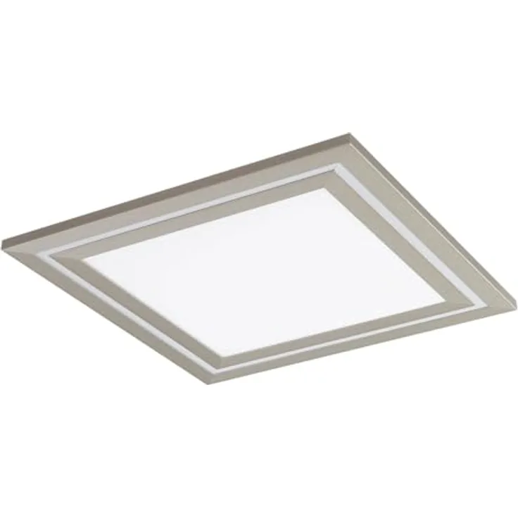 Lucande LED Deckenleuchte 'Leicy' dimmbar mit Fernbedienung (Modern) - Metall, für Wohnzimmer & Esszimmer, 1 flammig, weiß - Lampe, LED-Deckenlampe, Deckenlampe, Wohnzimmerlampe
