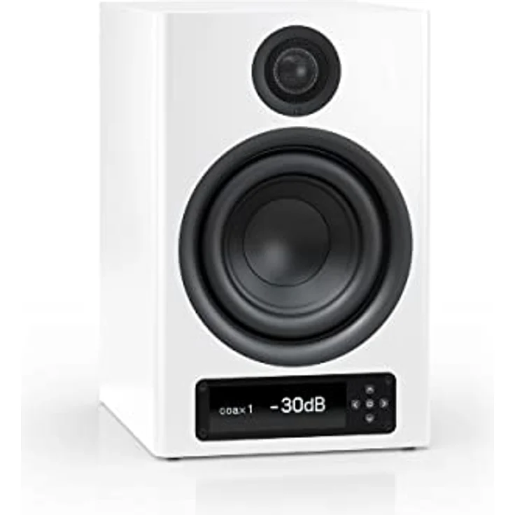 Nubert nuPro XS-4000 RC | Weißer Regallautsprecher | 1 Stück Kompaktlautsprecher | Bluetooth Lautsprecher aptX HD | Lautsprecher Verbindung kabellos High Res | Schreibtischlautsprecher für Homeoffice – Bild 1