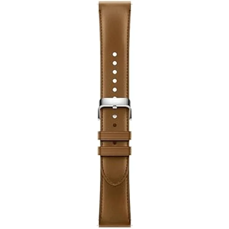 Xiaomi Watch Brown Leather Strap, hochwertiges Wearables-Zubehör mit gedrucktem Logo, braun – Bild 2