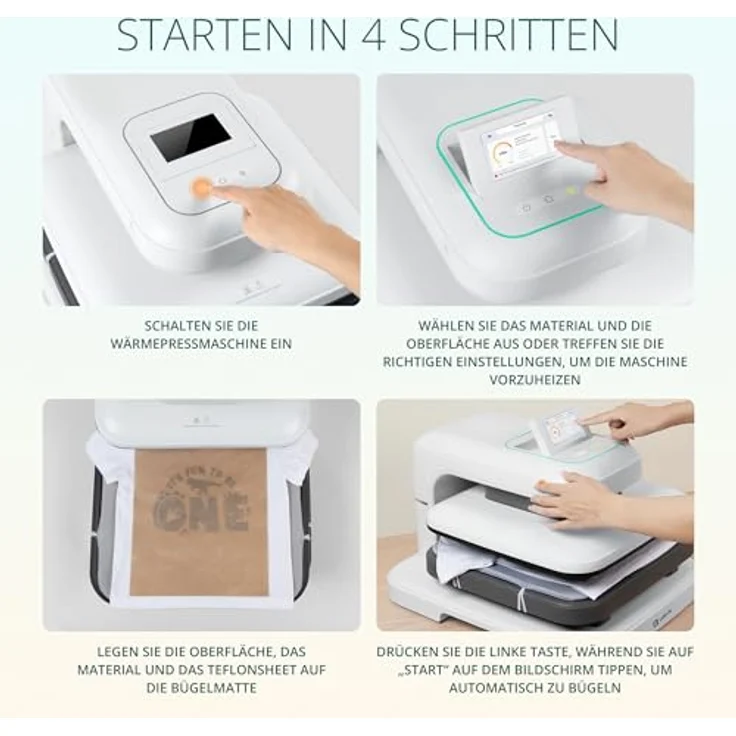 LOKLiK ImPress Auto Heat Press 2, Transferpresse mit 38x38 cm Heizplatte, bis 210° Temperatur, 1500W Leistung – Bild 6
