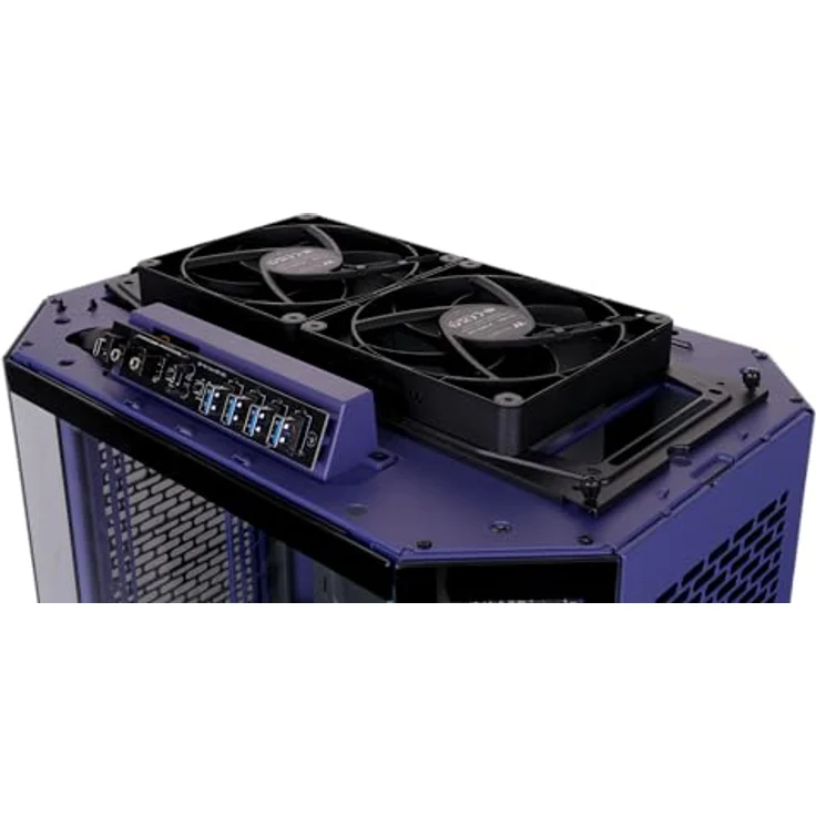 Thermaltake Tt The Tower 600 Future Dusk, ATX/mATX/Mini-ITX PC Gehäuse mit optimierter Kühlung, Violett – Bild 6