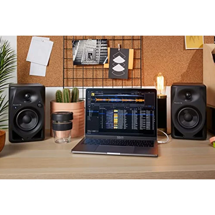 Pioneer DJ DM-40D-BT, kabelloser Monitorlautsprecher mit Bluetooth, 2-Wege, Schwarz – Bild 5