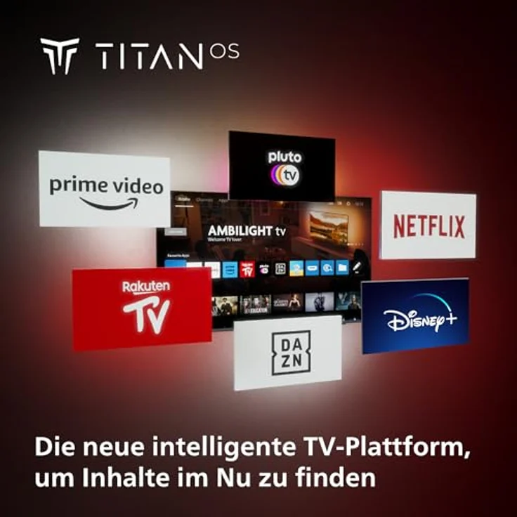 Philips Ambilight 50PUS8909 4K LED Smart TV, 50-Zoll Display mit Pixel-präziser Ultra HD Titan OS Plattform und Dolby Atmos-Klang. Funktioniert mit Alexa und Google Sprachassistent – Anthrazitgrau – Bild 4