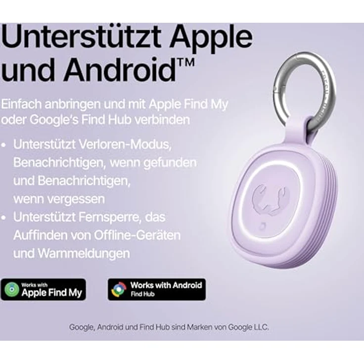 Fresh n Rebel Smart Finder 2, Schlüsselfinder mit IPX7 Wasserschutz, LED, CR-2032, lila – Bild 4