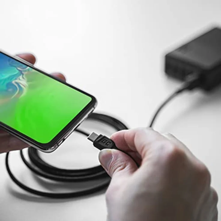 Green Cell Kabel USB-A - USB-C Typ-C 1.2m Ladekabel Schwarz Schnellladekabel für Samsung Galaxy S23 S22 S21 S20 Ultra S10 S9 S8+ | Note 20 10 9 8 | Android-Telefonen – Bild 3
