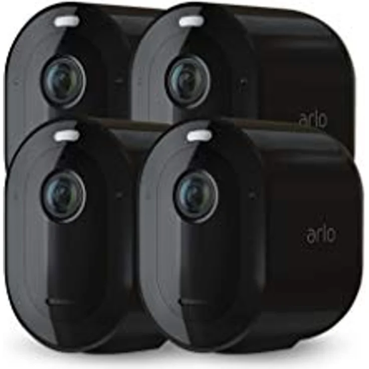 Arlo Pro3 Überwachungskamera & Alarmanlage, 2K UHD, 4er Set, Smart Home, kabellos, Innen-Außen, Farbnachtsicht, 160 Grad Blickwinkel, WLAN, 2-Wege Audio, Spotlight, Bewegungsmelder, VMS4440B, Schwarz – Bild 2