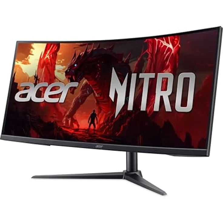 Acer Nitro XZ340CUR W0, 34 Zoll UWQHD Gaming Monitor, 240Hz, 1ms, Curved, FreeSync Premium, HDR, höhenverstellbar – Bild 3