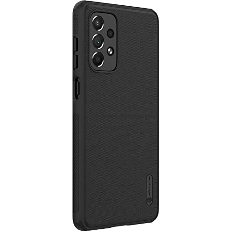 Nillkin Super Frosted Shield Pro, Robuste Handyhülle für Samsung Galaxy A73, Schwarz, Schutz vor Sturzschäden, TPU-Rahmen und PC-Rückseite, Stoßabsorbierende Ecken – Bild 1