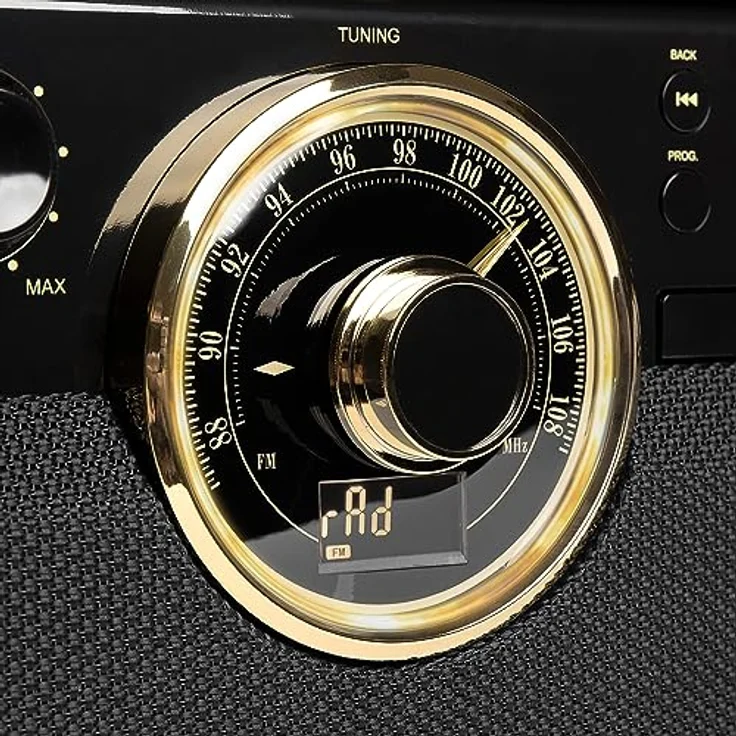 Victrola Empire 6-in-1 Plattenspieler, Bluetooth, integrierte Lautsprecher, braun – Bild 5