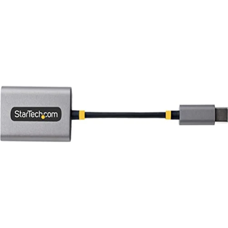 StarTech.com USB-C Audio Splitter, Dual Kopfhörer Adapter mit Mikrofoneingang, 24-bit DAC, Grau, 2 x 3.5mm Anschluss – Bild 6
