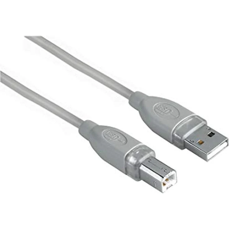 Hama - USB-Kabel - USB (M) bis USB Typ B, 4-polig (M) - 7.5 m - Grau – Bild 2