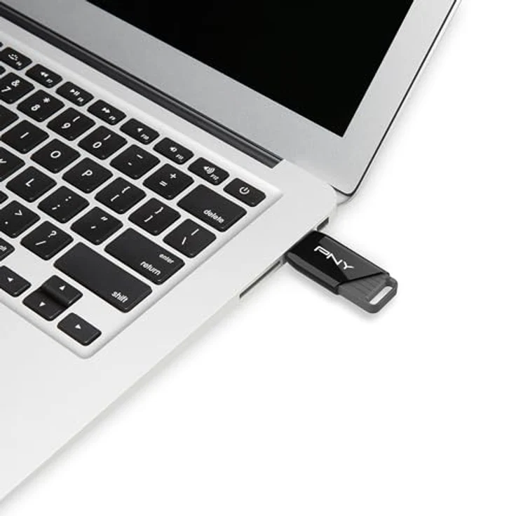 PNY Attaché X, USB 3.2 USB Stick mit 128 GB, bis zu 130 MB/s, schiebbares Gehäuse, schwarz, Pack x3 – Bild 9