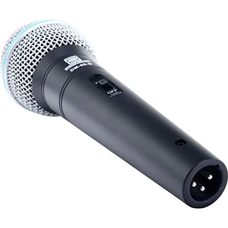 Pronomic DM-58-B, Vocal Mikrofon mit Schalter und 5m XLR Kabel, druckvoller, warmer Klang, sehr gute Richtwirkung und Feedback-Unterdrückung, integrierter Popschutz – Bild 3
