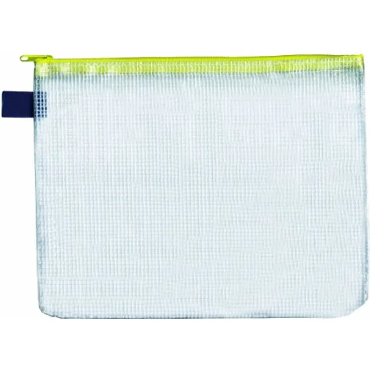 Foldersys Reißverschlussbeutel 40404-60, A5, gelb / transparent, aus PVC, 1 Fach