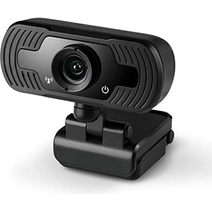 CSL Webcam T250, Full-HD-Webcam 1920x1080@30Hz mit integriertem Mikrofon und 100° Aufnahmewinkel, ideal für Videochat und Home Office