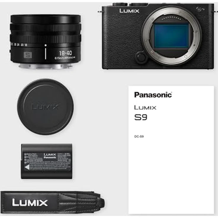 Panasonic Lumix DC-S9NE-K Vollformat Kamera, spiegellos, Open Gate Vlogging, 24,2 MP, 6K/4K, 779-Punkt-PDAF, Bildstabilisierung, LUT, 180°-Flex.-Monitor, 5 GHz WLAN, Schwarz, mit Objektiv S-R1840E. – Bild 5