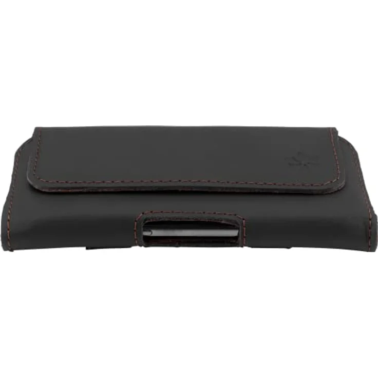 honju Horizon Echtleder Gürtel-Tasche für Google Pixel 7a / Pixel 7 / Pixel 7 Pro, OnePlus 11 5G UVM [Handytasche mit Gürtelschlaufe für Smartphones bis 170 x 85 x 12mm, Magnetverschluss] schwarz – Bild 3