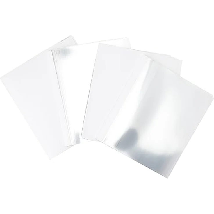 GBC Standard Thermo-Bindemappen, transparente PVC-Vorderseite und seidenmatt weiße Rückseite für sichere Dokumentenbindung – Bild 1